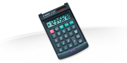 Image of Canon LS-39E calculator Pocket Basic Grey
