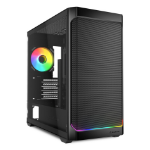 Sharkoon MK4W RGB Strip Micro Tower Black