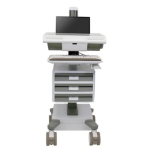Ergotron M021-0101-111101-1-0 houder & standaard all-in-one pc/werkstation 19,5 kg Wit, Grijs 43,2 cm (17")