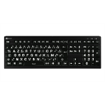 Logickeyboard LKB-LPWB-A2PC-FR keyboard Universal USB AZERTY French Black