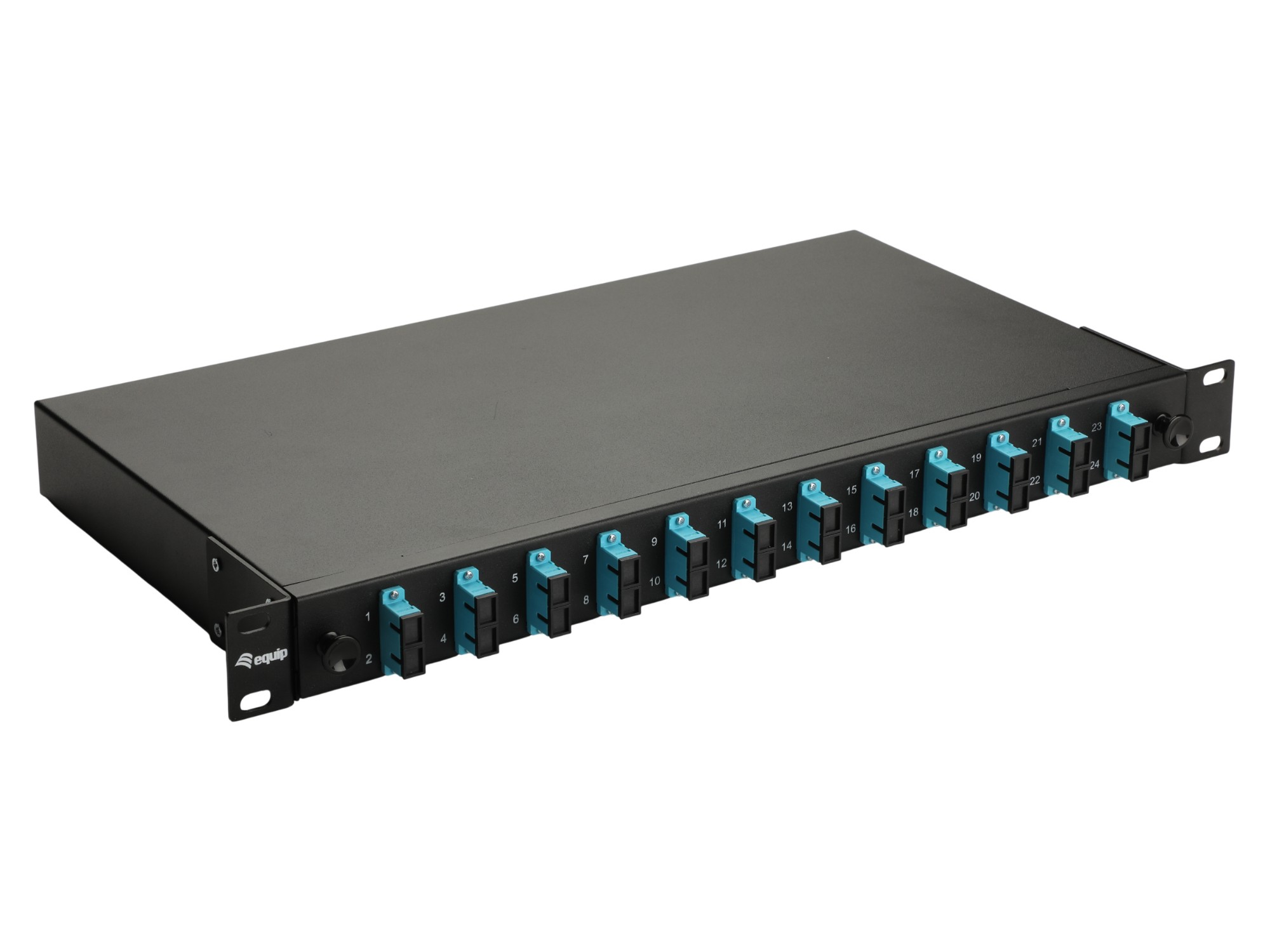 EU Product - LWL-Splei�kasten 12-Port SC-Duplex OM3 1U komplett  sw thumbnail