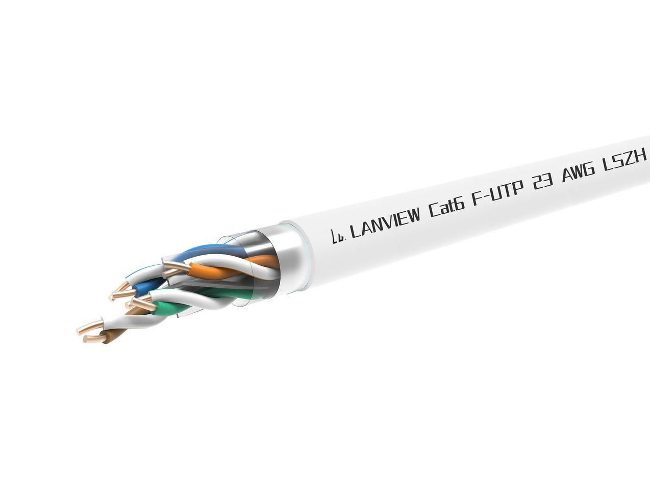 Lanview White Lvn122113 Networking Cable 305 M Cat6 F/Utp (Ftp)