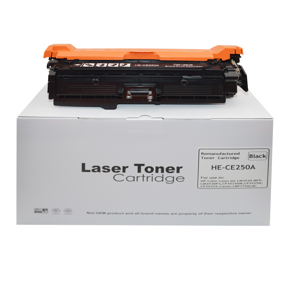 Image of CTS Wholesale Remanufactured HP CP3525 CE250A Black Toner HP 504A also