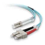 Belkin Fiber Patch Cable 10 Gig Aqua 50/125 LC/SC 15 m InfiniBand/fibre optic cable 590.6" (15 m) Blue