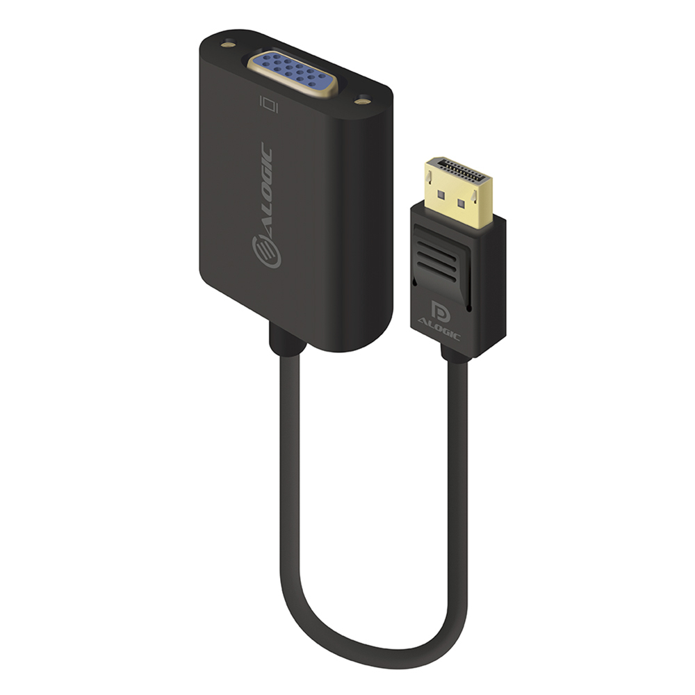 Image of ALOGIC Premium 15cm DisplayPort to VGA Adapter - Male to Female
