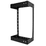 StarTech.com Rack Réseau Mural 18U à 2 Montants, Rack Serveur 19" à Cadre Ouvert avec Profondeur Ajustable, Rack de Données Mural pour IT/AV/Panneau de Patch/ Equipement IT - Écrous et Vis de Fixation Inclus