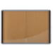 Nobo Premium Plus Cork Lockable Notice Board Sliding Door 18xA4