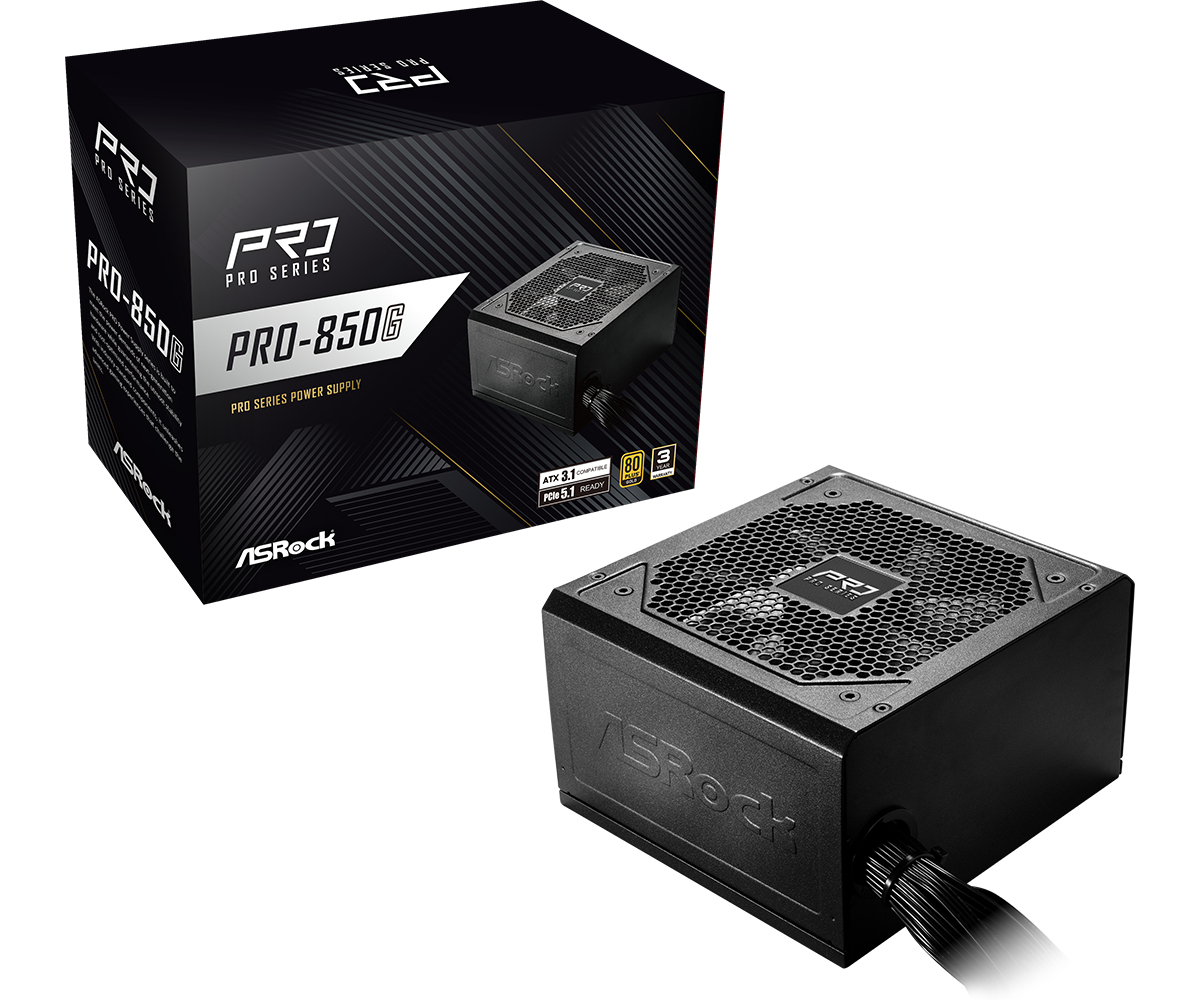 Asrock PRO-850G power supply unit 850 W 24-pin ATX ATX Black