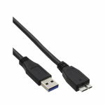 InLine USB 3.2 Gen.1 Cable Type A male / Micro B male, black, 3m