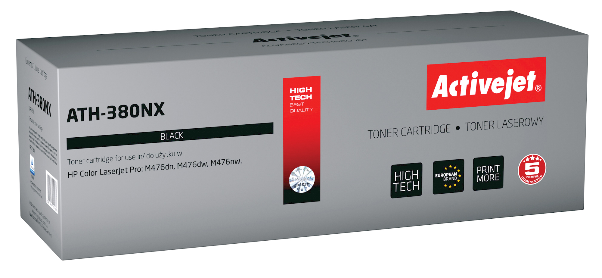 Activejet ATH-380NX toner (replacement for HP CF380X; Supreme; 4400 pages; black)