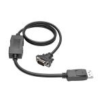 Tripp Lite P581-003-VGA-V2 DisplayPort 1.2 to VGA Active Adapter Cable (DP with Latches to HD15 M/M), 3 ft. (0.9 m)