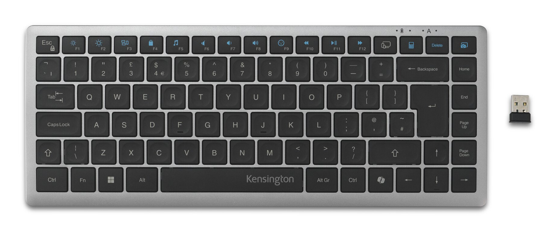 Kensington KB435 EQ Rechargeable Multi-Device Compact Keyboard