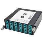 Tripp Lite N484-1M24-LC12 100Gb/120Gb to10Gb Breakout Cassette, 24-Fiber OM4 MTP/MPO ( Male with Pins ) to ( x12 ) LC Duplex