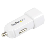 StarTech.com Dual-Port USB Car Charger - 17W/3.4A - White