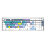 Logickeyboard LKB-RESC-CWMU-UK keyboard Office USB QWERTY English Silver