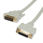 Videk DVI-D Plug to DVI Socket Dual Link Monitor Extension Cable 2Mtr