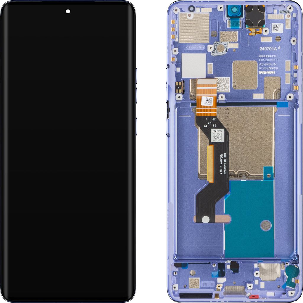 Genuine Motorola Edge 50 Pro | Replacement OLED Touch Screen Assembly With Frame | Lavender | 5D68C24093 | XT2403 | Authorised thumbnail