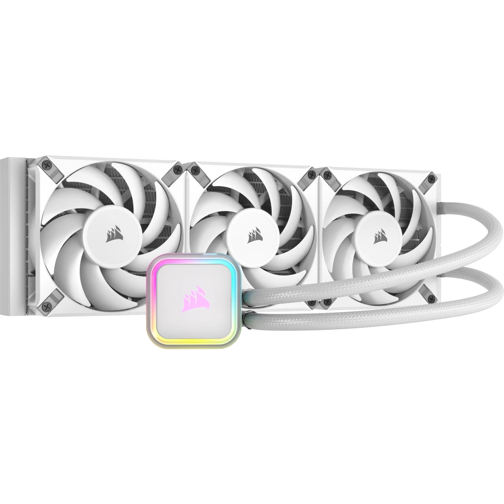 Image of Corsair H150I ELITE Processor All-in-one liquid cooler 12 cm White...