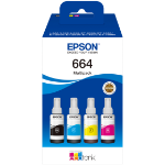 Epson C13T664640 (664) Ink cartridge multi pack, 70ml, Pack qty 4