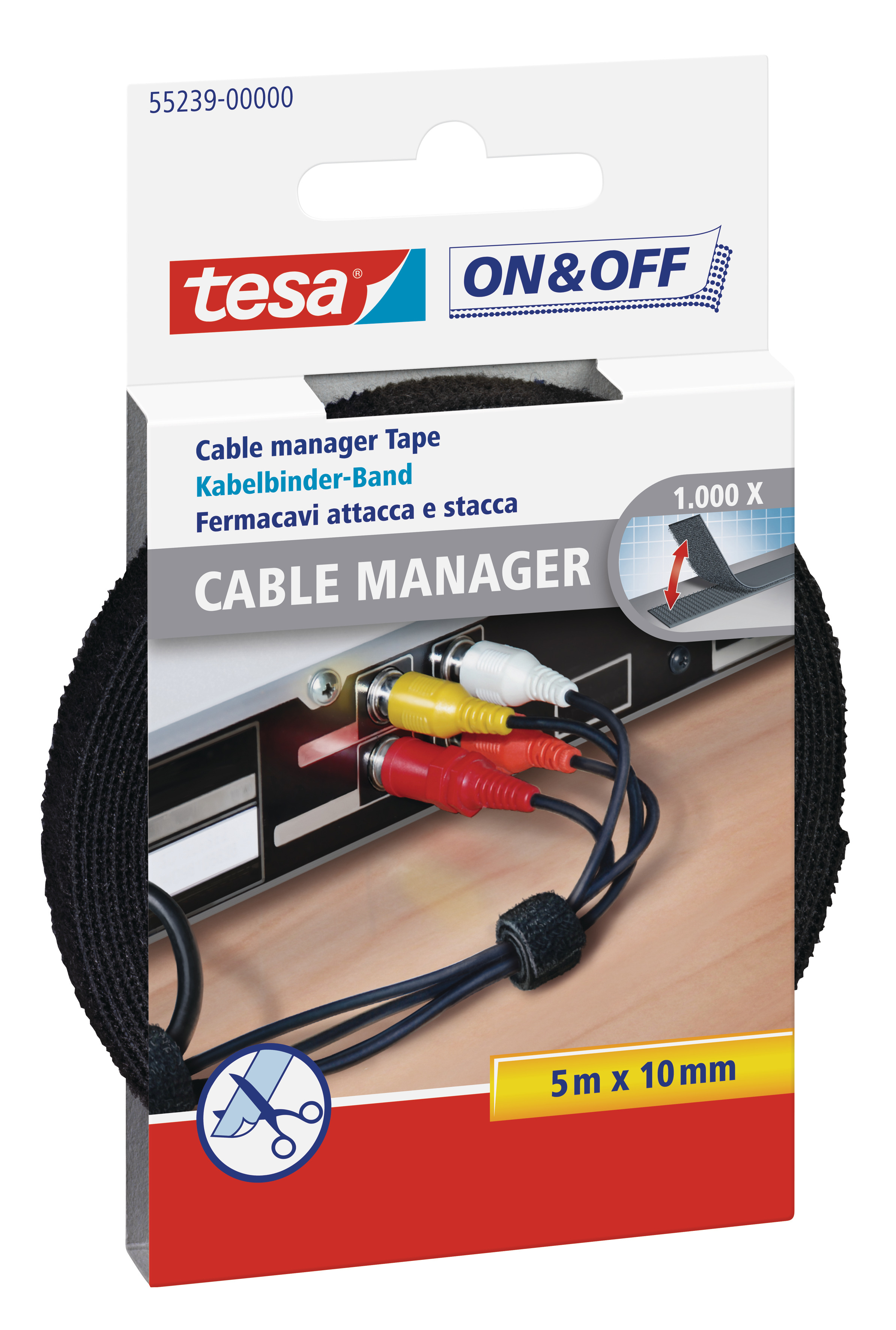 Image of TESA 55239 cable tie Black 1 pc(s)