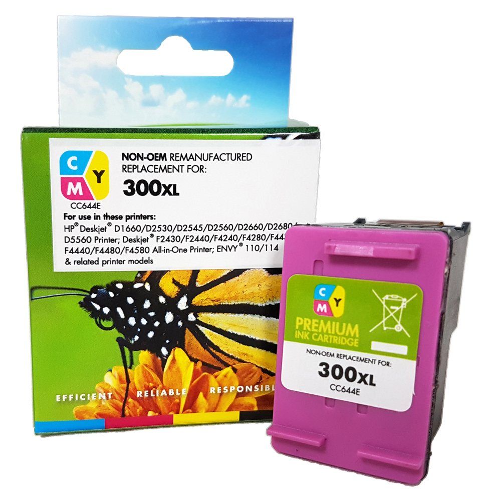 Refilled HP 300XL Colour Ink Cartridge