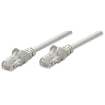 Intellinet Network Patch Cable, Cat5e, 7.5m, Grey, CCA, U/UTP, PVC, RJ45, Gold Plated Contacts, Snagless, Booted, Lifetime Warranty, Polybag