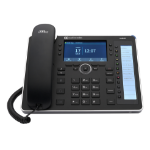 AudioCodes 445HD téléphone fixe Noir 8 lignes LCD