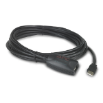 APC NetBotz USB Latching Repeater Cable, Plenum, 5m câble USB 5,00 m USB A Noir