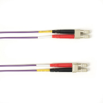 Black Box FOCMPM4-005M-LCLC-VT InfiniBand/fibre optic cable 5 m 2x LC OFNP OM4 Paars