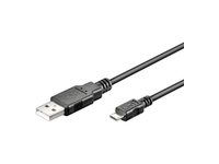 Image of Microconnect USBABMICRO3 USB cable 3 m USB 2.0 USB A Micro-USB B Black