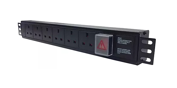 PowerData Technologies H13A/6 power distribution unit (PDU) 1.5U Black ...