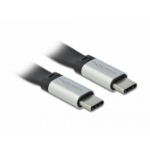 DeLOCK 85926 USB cable 0.22 m USB 3.2 Gen 2 (3.1 Gen 2) USB C Black, Silver