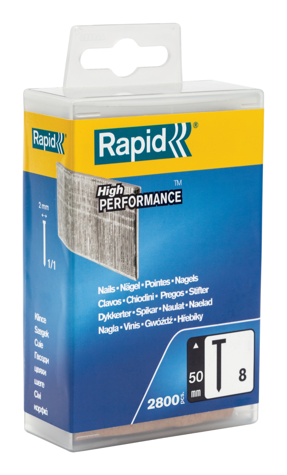 Rapid No. 8 Brad nail 50 mm 5000186