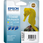Epson C13T048B4010/T048B Ink cartridge multi pack Light cyan, Light magenta, yellow, 3x430 pages 13ml Pack=3 for Epson Stylus Photo R 300
