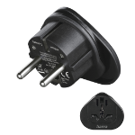 Hama 00223454 power plug adapter Type E/F hybrid Universal Black