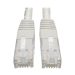 Tripp Lite N200-007-WH Cat6 Gigabit Molded (UTP) Ethernet Cable (RJ45 M/M), PoE, White, 7 ft. (2.13 m)