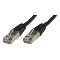 Image of Microconnect Rj-45/Rj-45 Cat6 0.5m networking cable Black F/UTP (FTP)