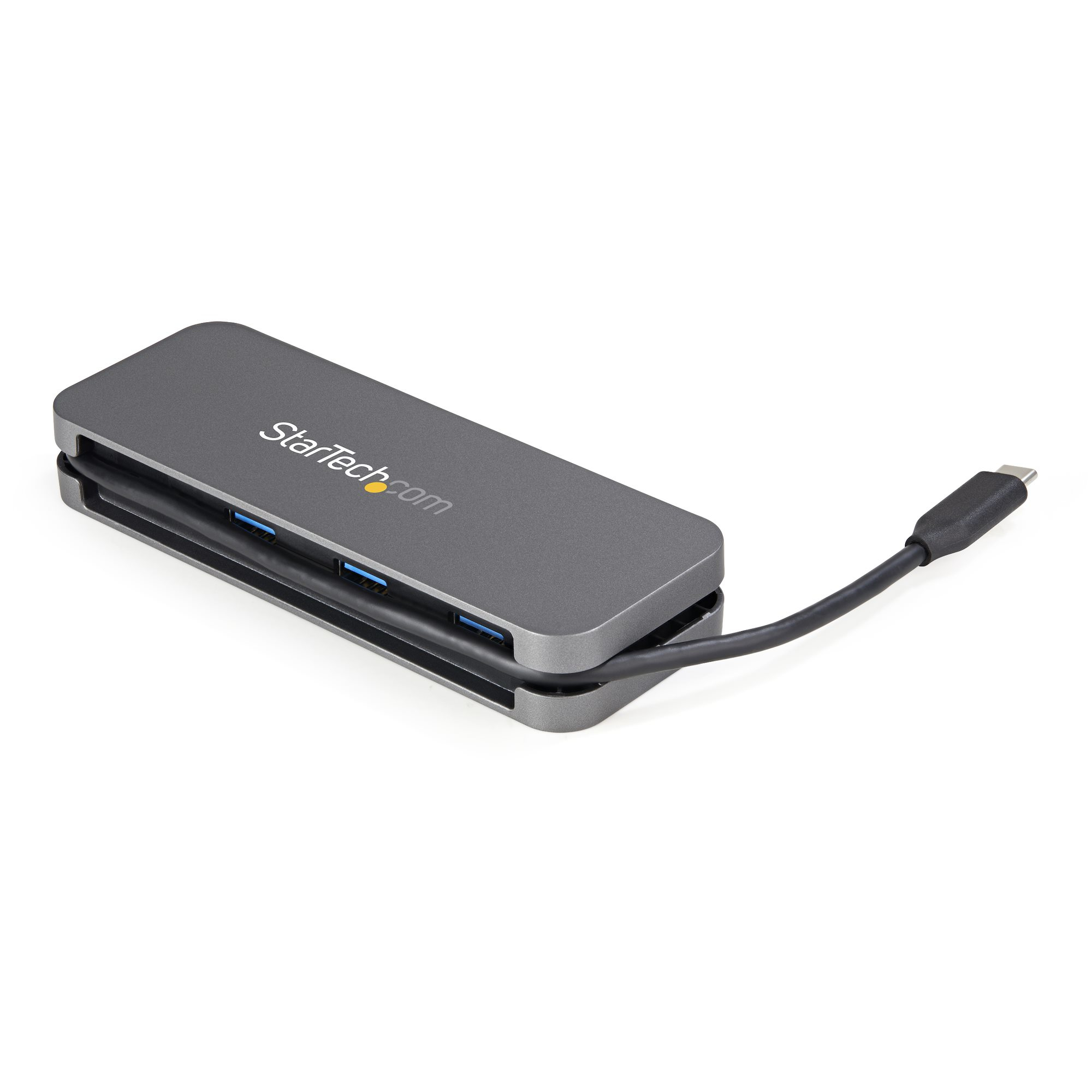 StarTech.com 4 Port USB C Hub - 3x USB-A/1x USB-C - 5Gbps USB 3.0 Type-C Hub (3.2/3.1 Gen 1) - USB Bus Powered - Portable USB-C to USB-A Adapter Hub - 11&quot; Long Cable w/ Cable Management