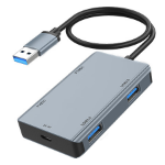 Vakoss TC-4203X interface hub USB 3.2 Gen 1 (3.1 Gen 1) Type-A 5000 Mbit/s Silver