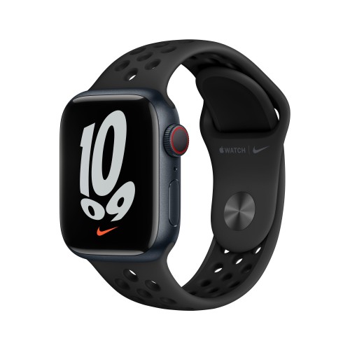 Apple Watch Nike Series 7 OLED 41 mm 4G Black GPS (satellite)
