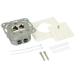 LogiLink NP0023V socket-outlet RJ-45 Metallic, White