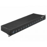 DeLOCK 64039 interface hub USB 3.2 Gen 1 (3.1 Gen 1) Type-B 5000 Mbit/s Zwart