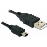 DeLOCK 82273 USB cable 1 m USB 2.0 USB A Mini-USB B Black