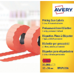 Avery RPLP1226 printer label Red Self-adhesive printer label
