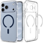 Spigen iPhone 2026 Pro Max/ 17 Pro Max Ultra Hybrid MagFit Clear Deep Blue mobiele telefoon behuizingen Hoes