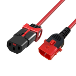 Cablenet 42-5210 power cable Black, Red 1 m IEC C14 IEC C13