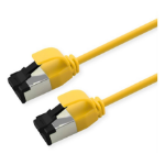 ROLINE U/FTP Patch Cord Cat. 8.1 (Class I), LSOH, SLIM, yellow, 1.5 m