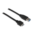 Alcasa USB 3.0 A/Micro B 3m USB cable USB 3.2 Gen 1 (3.1 Gen 1) USB A Micro-USB B Black