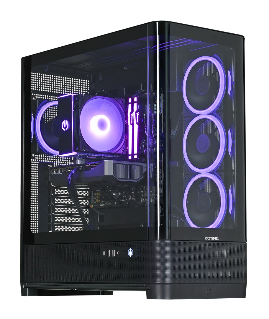 ACN Actina 5901443444718 PC Intel Core 5 245KF 16 GB DDR5-SDRAM 1 TB SSD NVIDIA GeForce RTX 5060 Windows 11 Home Midi Tower Black