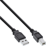 InLine USB 2.0 Cable Type A male / B male black 0.5m